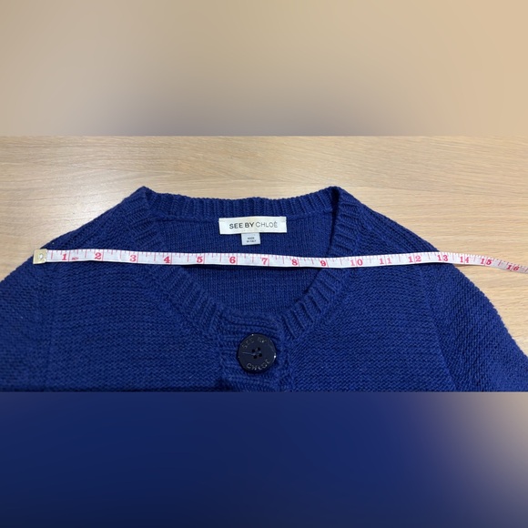 See By Cloe women’s cardigan, Blue, size 2, fit small - Picture 7 of 10